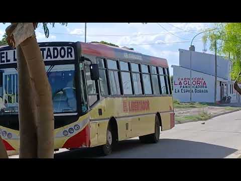 TREN CARGADO DE NCA PASA POR LA ESTACIÓN LA BANDA CON DESTINO HACIA PATIO SAN LORENZO (SANTA FE).