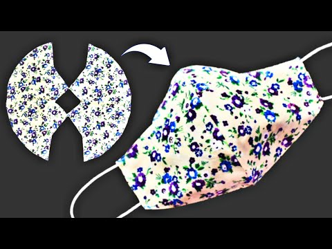 😷Very Easy New Style Pattern Mask😷 - Face Mask Sewing Tutorial - DIY Cloth Face Mask