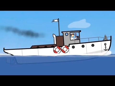 Großbau für Kinder - Das Schiff - Tolle Lerncartoons für Kinder.