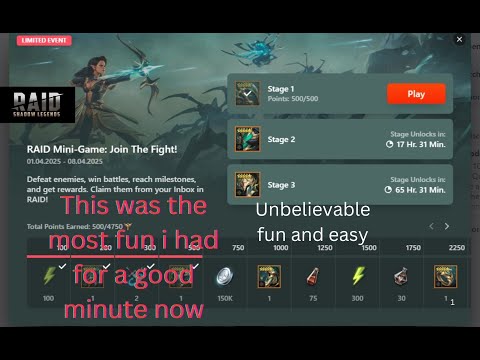 OMG The Best Mini Game OF Raid Shadow Legends i love it so much fun.