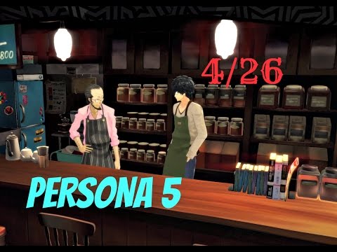 Persona 5 / 100% English Guide Part 19 : 4/26 - Coffee !