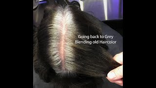 Hair color correction back to grey
