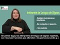 FESCAN / Intérprete lengua de signos y mediador comunicativo