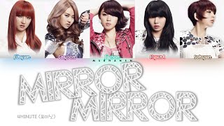 4MINUTE (포미닛) – Mirror Mirror (거울아 거울아) [Han|Rom|Eng] Color Coded Lyrics