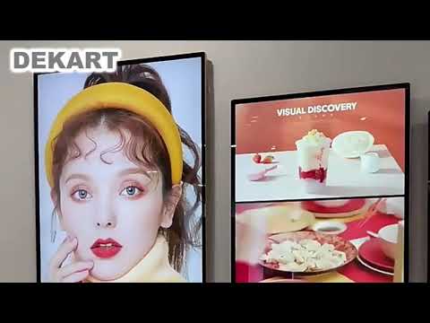 65&QUOT; PROFESSIONAL DIGITAL Signage vertical LCD display with Android Vandalproof UHD 4K Dekart DIPOSTER-65024-BK