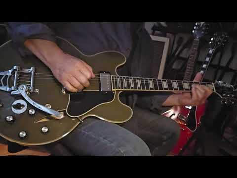 Epiphone Shinichi Ubukata ES-355, Varitone Sounds. Crate V30 second channel.  