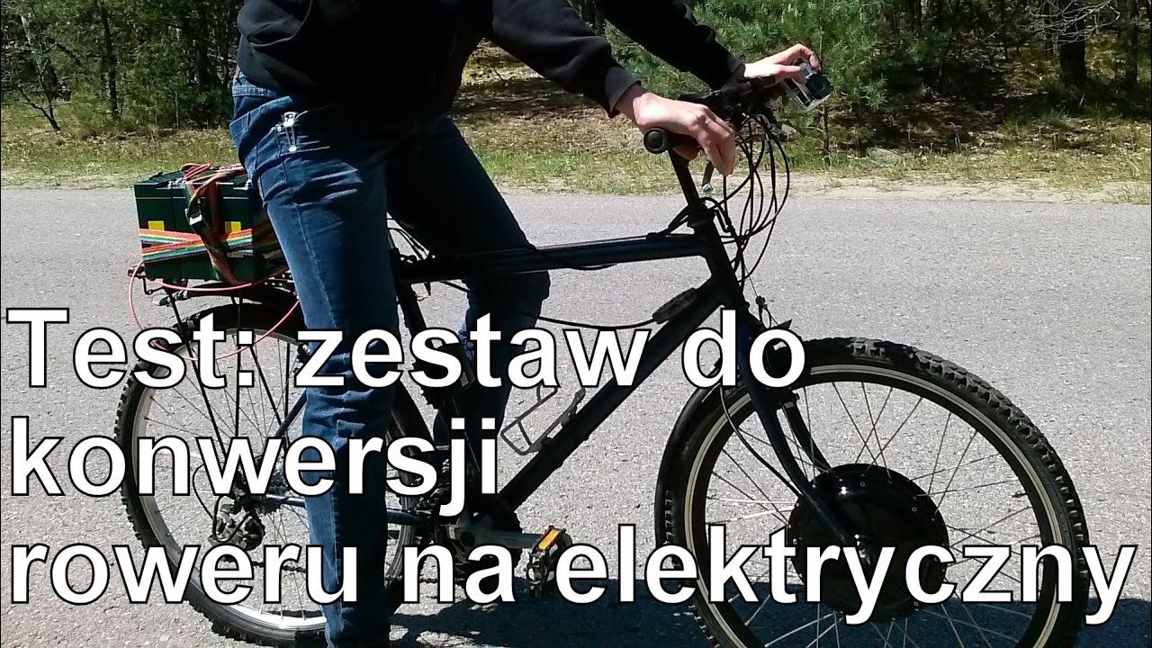 Rower elektryczny (zestaw do konwersji) - montaż i test