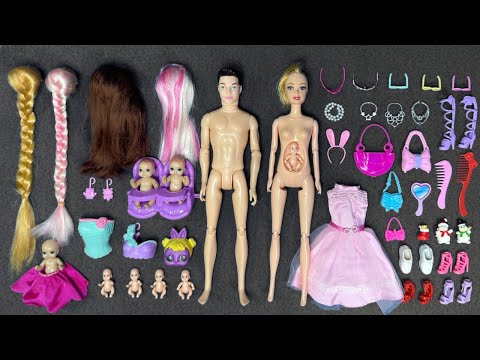 13 Minutes Satisfying with Unboxing Barbie Family Playset,Cute Doll Set Toys ASMR | Review Toys