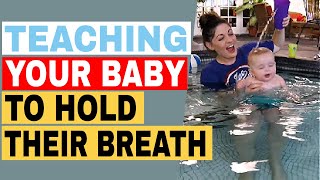 How to Teach Your Baby to Swim at Home - FREE COURSE - Baby hold breath underwater 2
