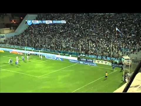 Ocasión de gol Turús. Belgrano 0 Vélez 0. Torneo Final 2013. Fecha 5. Fútbol Para Todos.
