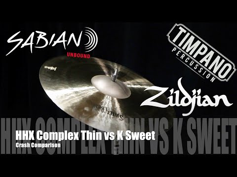 Sabian HHX Complex Thin vs Zildjian K Sweet Crash Shootout