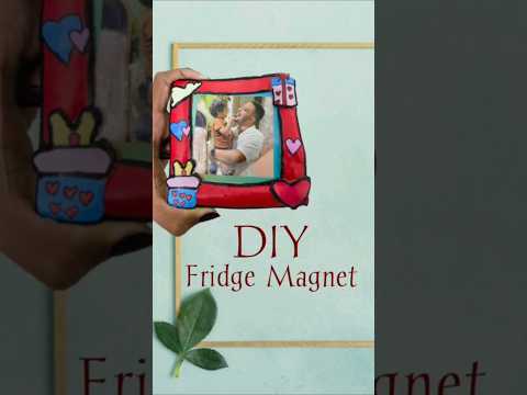 How to Make a Photo Fridge Magnet | Creative DIY Craft Tutorial😍 #magnet #fridgemagnets #emergency 🤩