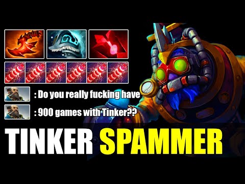Tinker Spammer, with 900 Games with Tinker | Tinker Dota 2 Gameplay