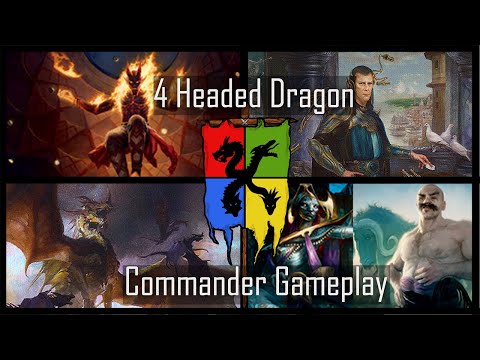 Yusri v Edric v Bruse n Ikra v Ur Dragon | 4HD #2 (MTG EDH Gameplay)