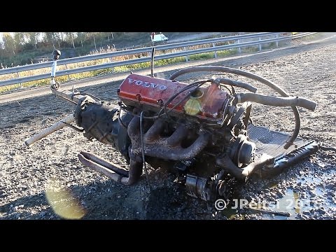 Rokkiralli Joutsa 18.9.2016, action incl. one loosen engine