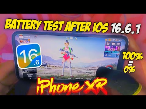 🔥iPhone XR Battery Drain Test after iOS 16.6.1 | 100% to 0% = Time? | Lag?