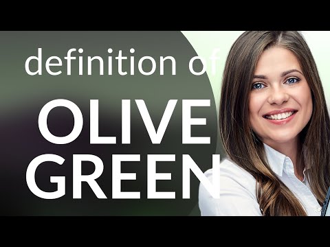 Olive green &bull; OLIVE GREEN definition