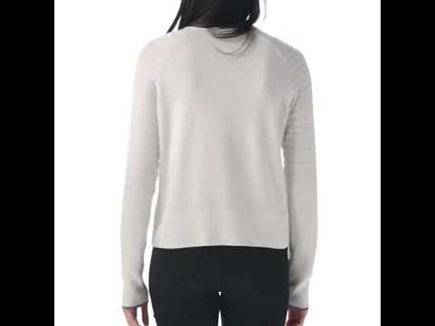 Women's Edgewood Mock Neck Sweater col. White | Smartwool®