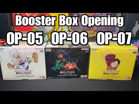 Opening THREE One Piece Booster Boxes! (OP-05, OP-06, OP-07)