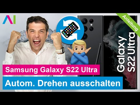 Samsung Galaxy S22 - Automatisches Drehen ausschalten • 📱 • 🔄 • 🙅🏼‍♂️ • Anleitung | Tutorial