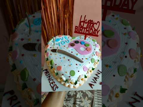 painting Lover Cake #paintingcake #youtubeshorts #shortsvideo #cake