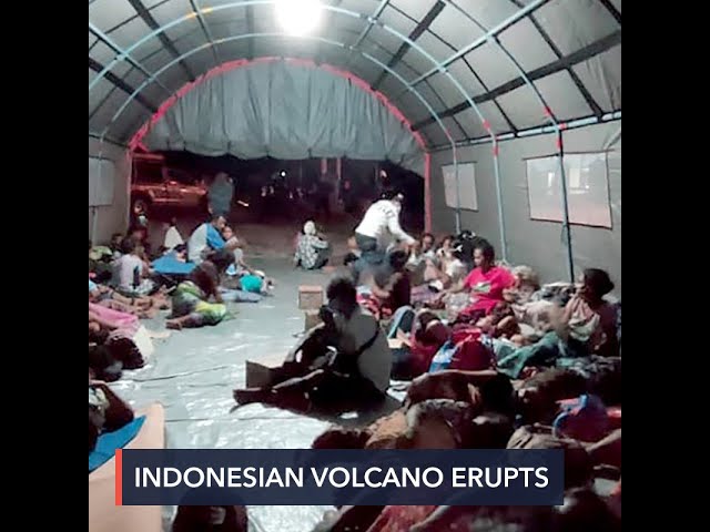 Thousands flee as Indonesian volcano bursts to life