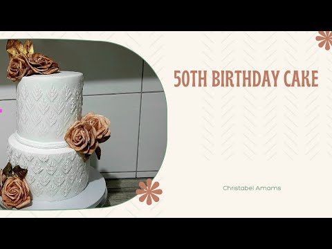 Easy Beautiful two Tier cake