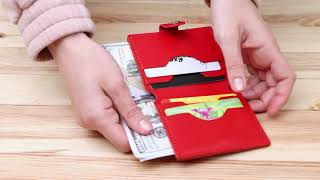 Портмоне вертикальне жіноче шкіряне SHVIGEL 16223 червоний