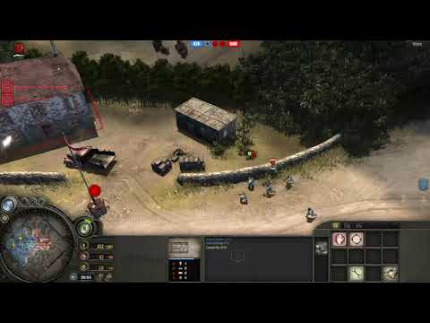 Company Of Heroes 1 4v4 Artillery Madness British Army Gameplay COH 1