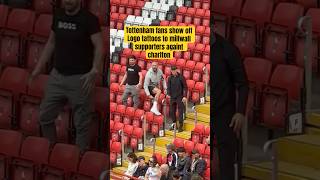 "Tottenham Fan Shows Off Huge Tattoo to Millwall Supporters During Charlton Clash – Shocking Moment!