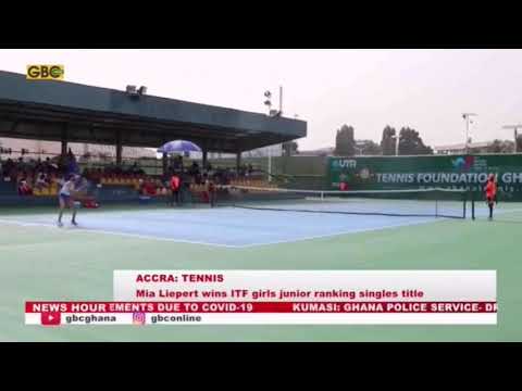 MIA LIEPERT WINS ITF GIRLS JUNIOR RANKING SINGLES TITLE