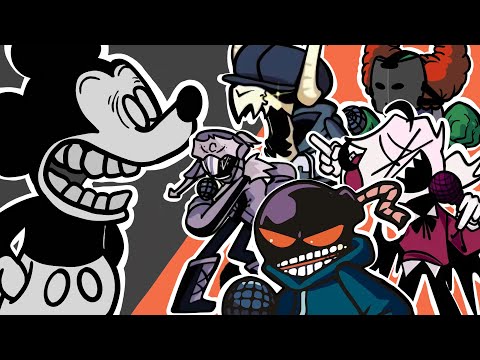 Happy But Different Characters Sing It (Everyone Sings Happy) - Friday Night Funkin' Cover [60FPS]