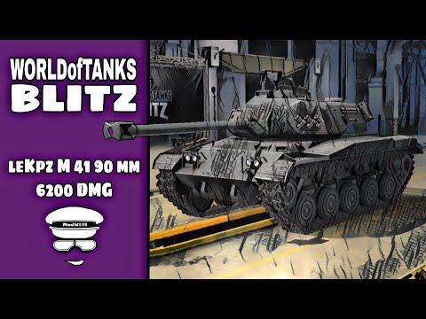 "leKpz M 41 90 mm - 6200 DMG (HerrMroz)" WoT Blitz