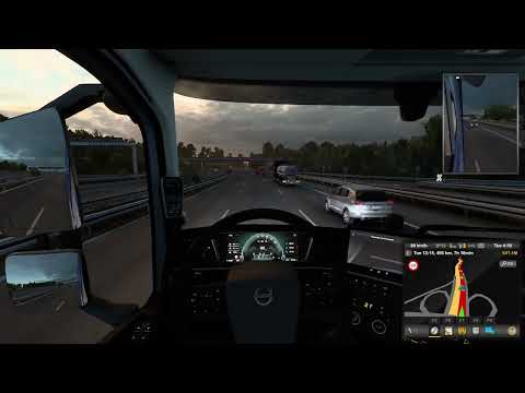 [ETS2 1.48.5] Route 2, truck 1: Volvo FH 2022 500TC by @Sanax_ETS2: 15.2l/100 km (!!)