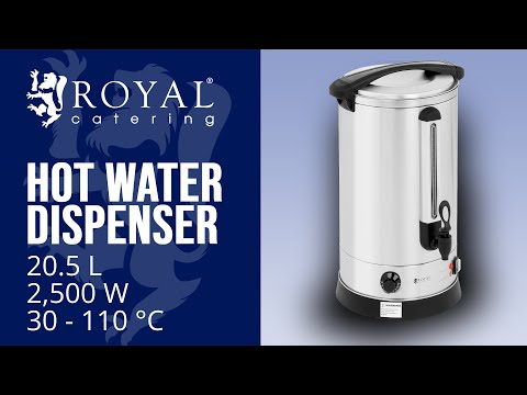 video - Varmvattendispenser - 20,5 L - 2500 W - Dubbla väggar