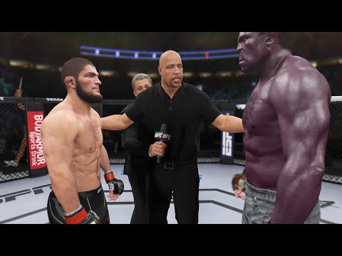 Khabib vs. Purple Hulk - EA Sports UFC 4 - Champion Fight 🦅