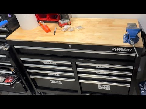 Installing A Bench Vise On A Husky Rolling Tool Cabinet