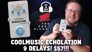 Video thumbnail for COOLMUSIC ECHOLATION $57 DELAY PEDAL by The Pedal Picassos