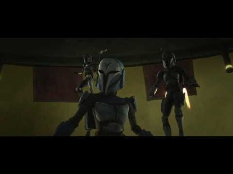 The Clone Wars - Death Watch vs Bounty Hunters at Hutt's Base