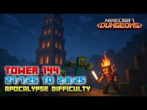 The Tower 144 [Apocalypse] Full Climb, Guide & Strategy, Minecraft Dungeons Fauna Faire