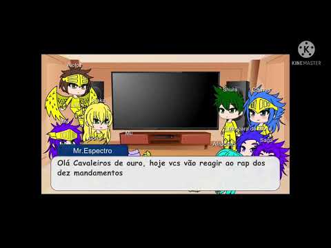 Cavaleiros de ouro reagindo ao rap dos dez mandamentos