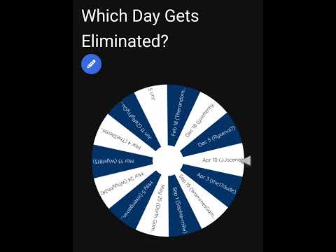 Day 353 of removing a day until only 1 remains #spinthewheelapp #day353