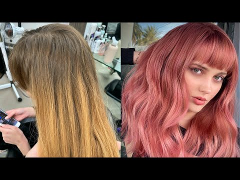 PERMANENT ROSE GOLD HAIR COLOR