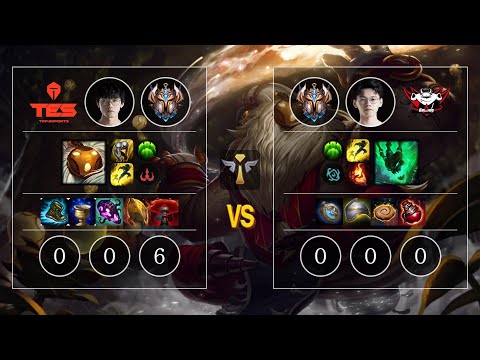 TES yuyanjia Bard vs JDG Peace Thresh Sup - KR Patch 10.12