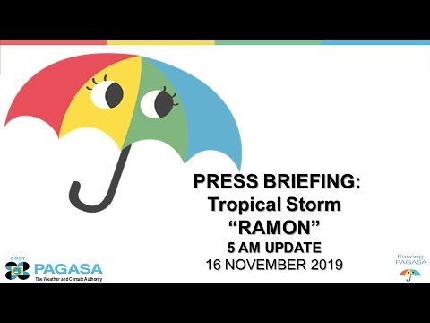 Press Briefing: Tropical Storm "#RAMONPH" Update Saturday, 5 AM November 16, 2019