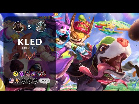 Kled Top vs Tryndamere - NA Grandmaster Patch 13.18