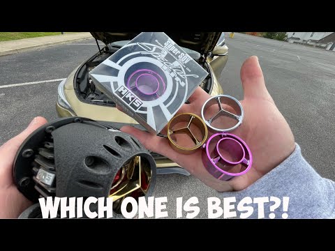 HKS Blow Off Valve Insert (Fin) Comparison - High Freq, Low Freq, No Insert