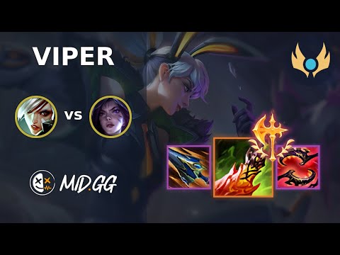 MID.GG: [ Viper ] Riven BOT vs Kai'Sa | NA CHALLENGER | LOL Season 2025