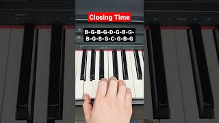 Closing Time Semisonic - piano tutorial
