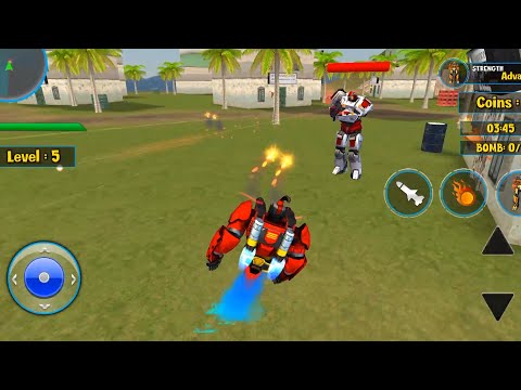 Flying Ghost Robot Car Game Transform robot Games #02 - Android Robot Gameplay